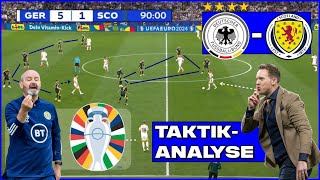 Furioser Auftakt im Eröffnungsspiel Deutschland  Schottland 51  TaktikAnalyse [upl. by Yaras212]