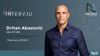 NAČISTO  Intervju Dritan Abazovic  Vijesti online [upl. by Rabbi210]