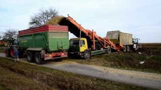 Maisüberladen Biogas Weisendorf Lohnunternehmen Klaaßen [upl. by Ecyob34]