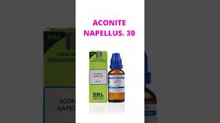 ACONITE NAPELLUS 30 cough coryza fever youtubeshorts viral trending saishreehomoeo [upl. by Nessnaj]