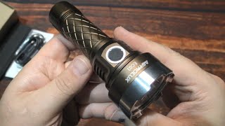 AstroLux EC03 Flashlight Review Luminus SST40 LED [upl. by Ki860]