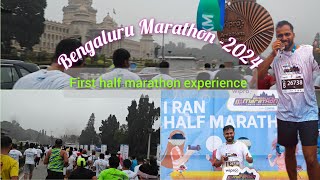 First half marathon l Wipro Bengaluru Marathon 2024 [upl. by Earized918]