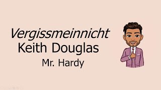 Vergissmeinnicht by Keith Douglas Explained [upl. by Demeyer]