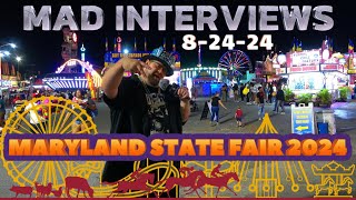 THE MAD SHAD INTERVIEWS  THE TIMONIUM MARYLAND STATE FAIR 82424 statefair everyone interviews [upl. by Ulysses]