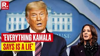 She Has No Vision Donald Trump Targets Kamala Harris  US Presidential Elections 2024 [upl. by Ehtiaf]