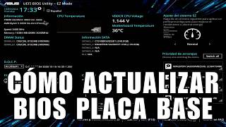 Actualizar BIOS de placa base ASUS ¡Guía Fácil [upl. by Cozmo]