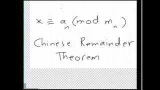 Linear Congruences and The Chinese Remainder Theorem [upl. by Wier]