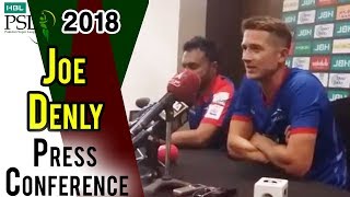 Joe Denly Press Conference  Multan Sultans Vs Karachi Kings  Match 22  10 March  HBL PSL 2018 [upl. by Wayne972]