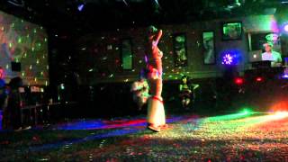 Go Go Dancer Rave Dancing at Hooligans Bar in San Antonio Texas [upl. by Tronna]