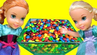 Candy Orbeez Gems  Elsa amp Anna toddlers  fun playing [upl. by Inail807]