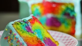 PASTEL ARCOÍRIS Rainbow Cake Tutorial [upl. by Draw481]