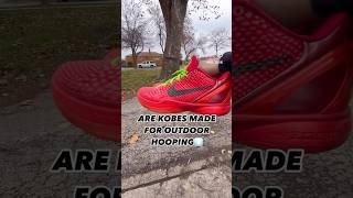 ARE THE KOBEs 🔥SNEAKERS 👟MADE FOR OUTDOOR HOOPING 🤔 explore youtube subscribe video nba [upl. by Earised]