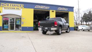 2011 GMC Sierra Exhaust Black Widow [upl. by Llesram479]