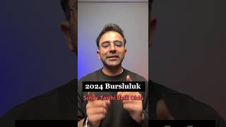 2024 Bursluluk Sınav Tarihi Belli Oldulgslisehocam [upl. by Pansir103]