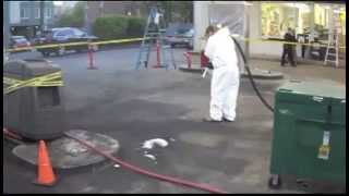 CSB LLC 76 Gas Station Fire Dry Ice Clean Up  May 9 2013 [upl. by Eboj137]