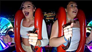 Slingshot ride Girls Reaction 😱 [upl. by Sillaw]