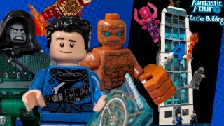 Lego Marvel Fantastic Four Baxter Building Modular Moc [upl. by Bray]