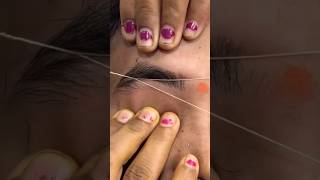 Threading v shape kaise deshots threading selfcare ytshorts [upl. by Ogawa]