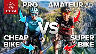 Cheap Bike Pro Rider Vs Super Bike Amateur Rider  Climb Edition [upl. by Pazia]