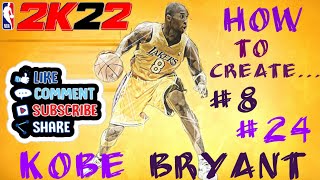 NEW NBA 2K22 Best Kobe Bryant face creation Tutorial EVER [upl. by Gunn130]