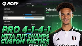 PRO 4141 META CUSTOM TACTICS  INSTRUCTIONS FC 24 [upl. by Judah]