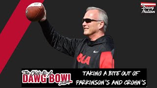 Kirby Smart and UGA legends help Mark Richt fight Parkinsons and Crohns  ChickfilA Dawg Bowl [upl. by Conger]