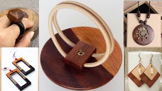 Wood jewelery diy  wood jewelery craft  Wood jewelery items  Turn Scrap Wood into Etsy Products [upl. by Poll]