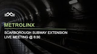 Scarborough Subway Extension  LIVE [upl. by Nnaeirelav914]