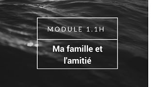 French GCSE AQA Higher Module 11H La famille et lamitié [upl. by Norat]