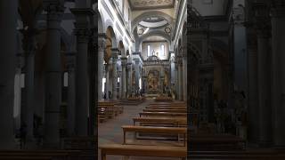 Florence  Inside Brunelleschi’s Basilica of Santo Spirito travel europeancity history [upl. by Sllew]