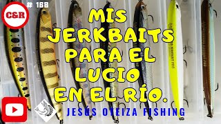 Descubre los JERKBAITS que te garantizarán éxito al pescar LUCIOS en el RÍO [upl. by Ecnerrot]