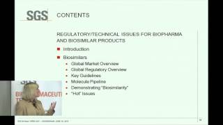 SGS LSS Regulatory and Technical Issues for Biopharma and Biosimilars [upl. by Hake]