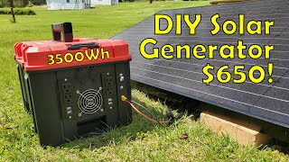 Building a 35kWh DIY Solar Generator for 650  Start to Finish [upl. by Cirtemed]