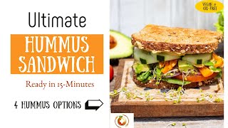 Ultimate Veggie HUMMUS SANDWICH [upl. by Ecinerev]