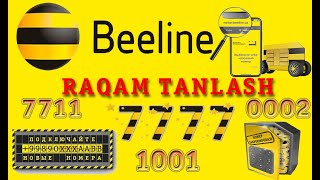 BEELINE dan onlayn raqam tanlash bron qilish  OLTIN RAQAMLAR [upl. by Dogs]