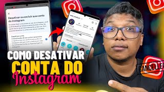 Como Desativar Conta do Instagram  Temporariamente [upl. by Gulick]