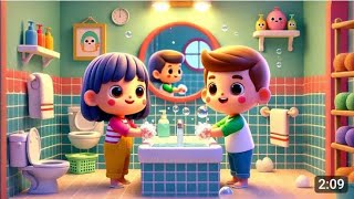 Wash Your Hands Songquot This playful and educational song [upl. by Atinuahs]