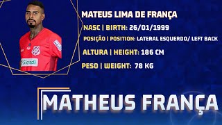 MATHEUS FRANÇA  LATERAL ESQUERDO  LEFT BACK  DEMOCRATA 2024 [upl. by Drauode]