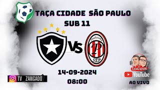 TAÇA CIDADE DE SÃO PAULO 2024 BOTAFOGO X PAULISTINHA SUB 11 [upl. by Gillian]