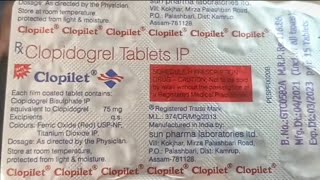 Clopilet Tablet  Clopidogrel 75mg tablet  Clopilet Tablet Uses Benefits Review in Hindi clopilet [upl. by Amliv]