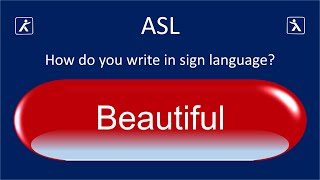 Deaf community ask How to write it in sign language Beautiful [upl. by Nylessoj]