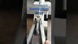 Part 3 Metalworking  forming a connecting chain diy metalworking metalfabrication gold [upl. by Nyleda]