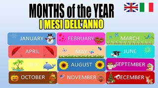 I mesi dellanno in inglese  The Months of the Year [upl. by Zink270]