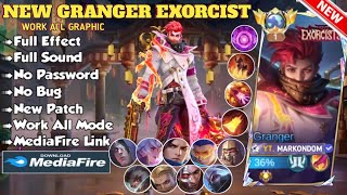 Fix Update  Script Skin Granger Exorcist No Password  Voice Indonesia amp English  Patch Terbaru [upl. by Ilime665]