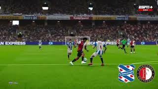 Heerenveen v Feyenoord Samenvatting  Eredivisie 202324  PES 21 [upl. by Anived]