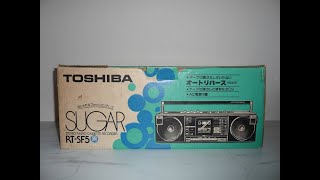 TOSHIBA RTSF5 Sugar Stereo Radio Cassette Recorder [upl. by Ayinat639]