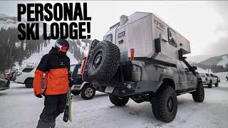 PERSONAL SKI LODGE  Kimbo Camper [upl. by Ynnal478]