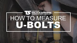 How To Measure Leaf Spring UBolts [upl. by Ielirol819]