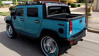 H2 Hummer on 30quot Dub Azzmacka amp Shokka Skirts done by Big Boys Customs [upl. by Sidras]