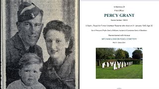 Flt Sgt Percy Grant died in flying accident on New Years Day 1945 [upl. by Trebmer]